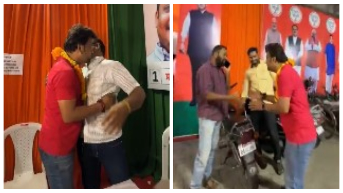 अजब चुनाव की गजब कहानी: भाजपा उम्मीदवार से जीत का आशीर्वाद लेने पहुंच गए कांग्रेस कैंडिडेट