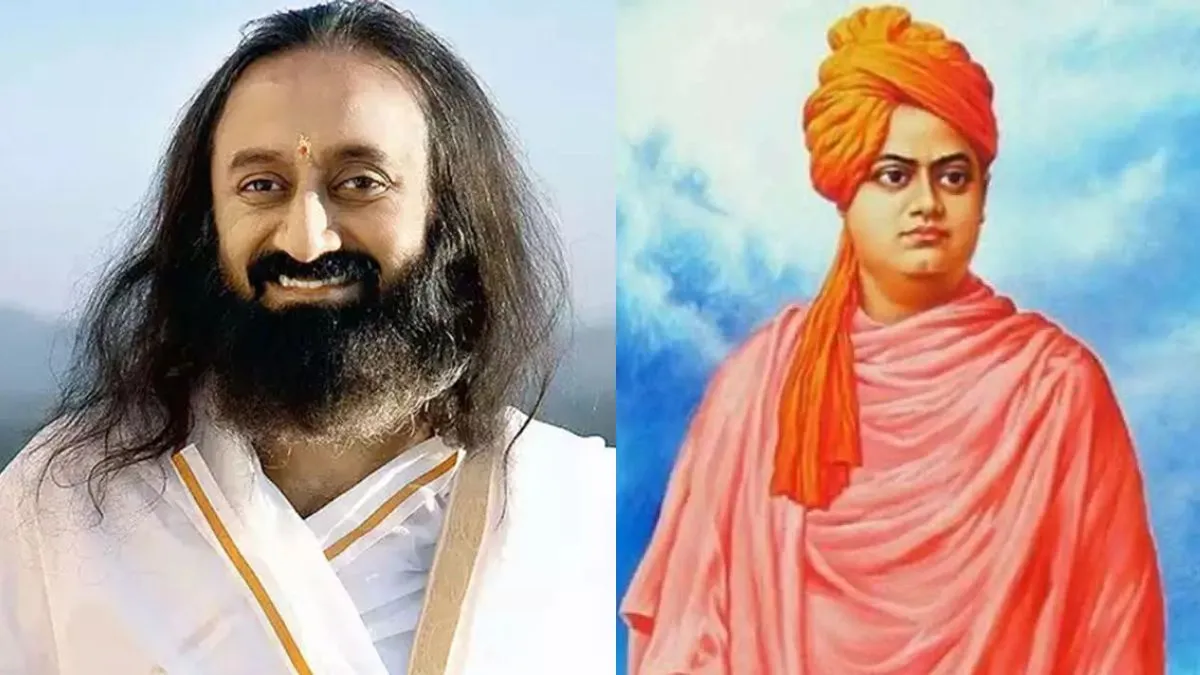 Explainer: विश्व मंच पर 131 साल बाद भारत के पास स्वामी विवेकानंद का इतिहास दोहराने का मौका, UN ने श्री श्री रविशंकर को ही क्यों चुना? अध्यात्म गुरु श्री श्री रविशंकर और स्वामी विवेकानंद। (फाइल फोटो)- India TV Hindi