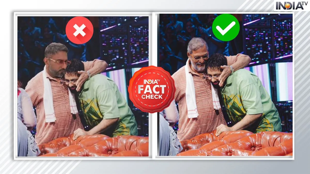 Fact Check Honey Singh and Badshah hugged each other the picture going viral is fake- India TV Hindi