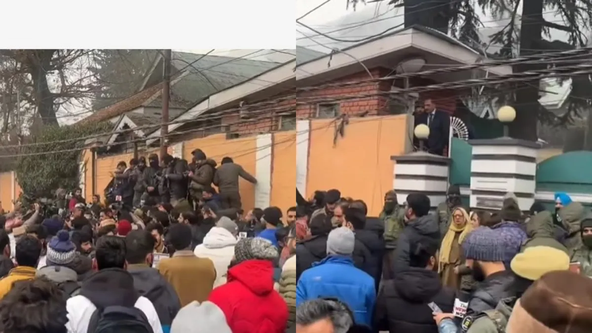 जम्मू-कश्मीर में आरक्षण नीति को लेकर विरोध तेज, प्रदर्शन में CM उमर अब्दुल्ला के बेटे भी हुए शामिल; जानें सबकुछ जम्मू-कश्मीर में आरक्षण नीति को लेकर विरोध प्रदर्शन- India TV Hindi