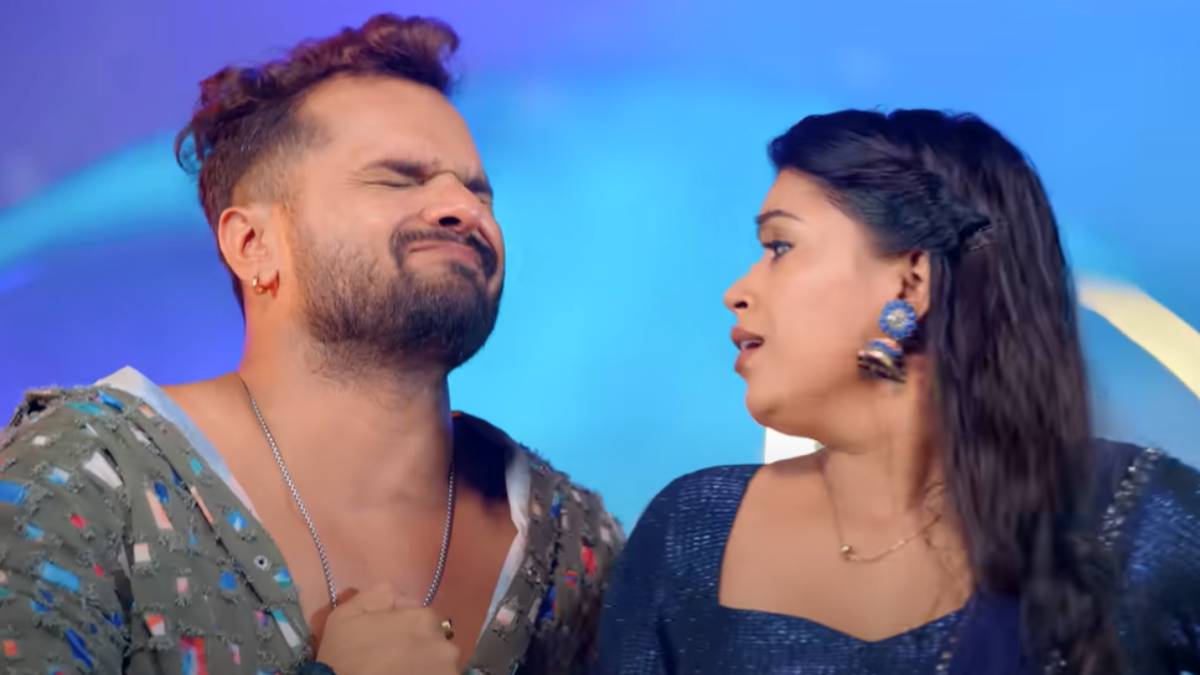 डिंपल सिंह को देखते ही पुराने रंग में आए खेसारी लाल, दिल की बढ़ी धुकधुकी तो बोले-‘अभी बतिया बा’