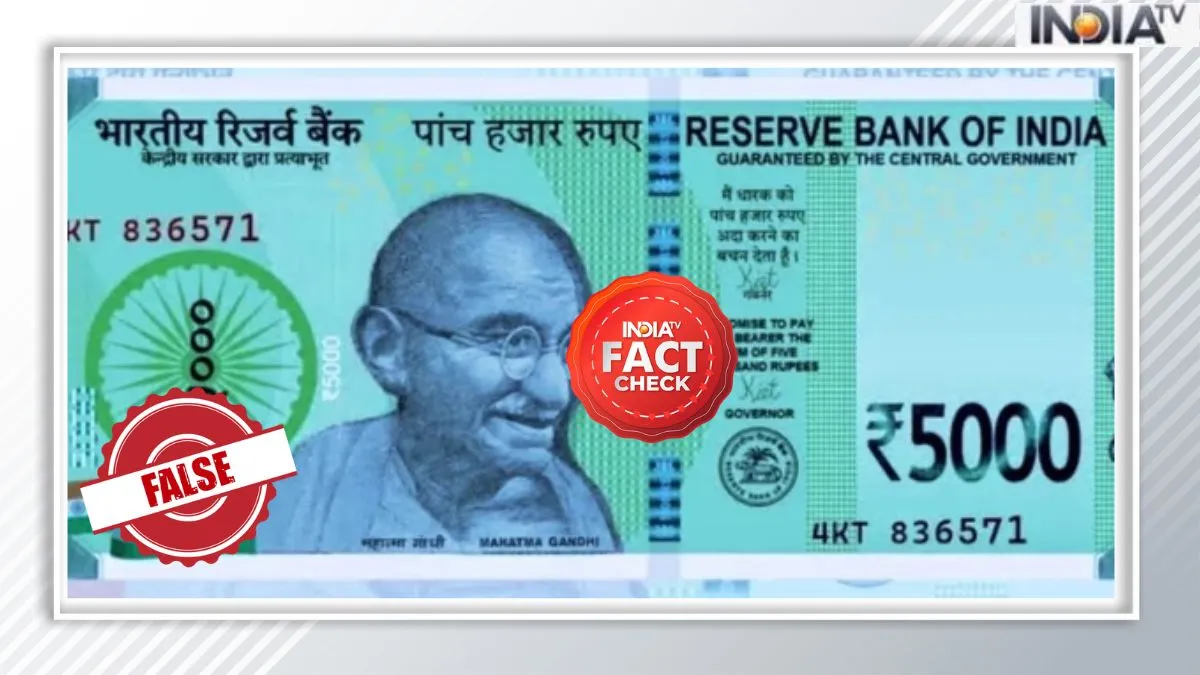 Fact Check: RBI ने जारी किए हैं 5000 के नोट? जानें क्या है वायरल हो रहे पोस्ट की सच्चाई INDIA TV Fact Check- India TV Hindi