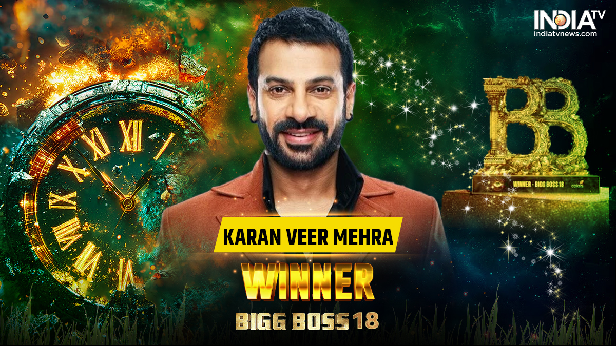 Bigg Boss 18 Winner: करणवीर मेहरा बने ‘बिग बॉस 18’ के विनर, चमचमाती ट्रॉफी के साथ जीती इतनी बड़ी रकम