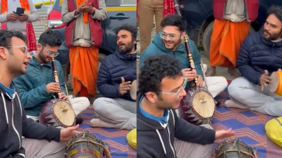 Mahakumbh: पीएम मोदी के भतीजे ने दोस्तों के साथ महाकुंभ में गाया भजन, VIDEO देखकर झूमे लोग