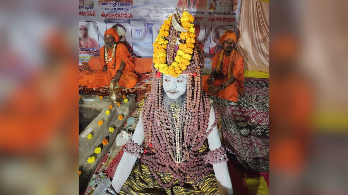 Mahakumbh: रुद्राक्ष बाबा की अनोखी साधना, शरीर पर धारण किए सवा लाख रुद्राक्ष, कहा- मिलती है अपार शांति