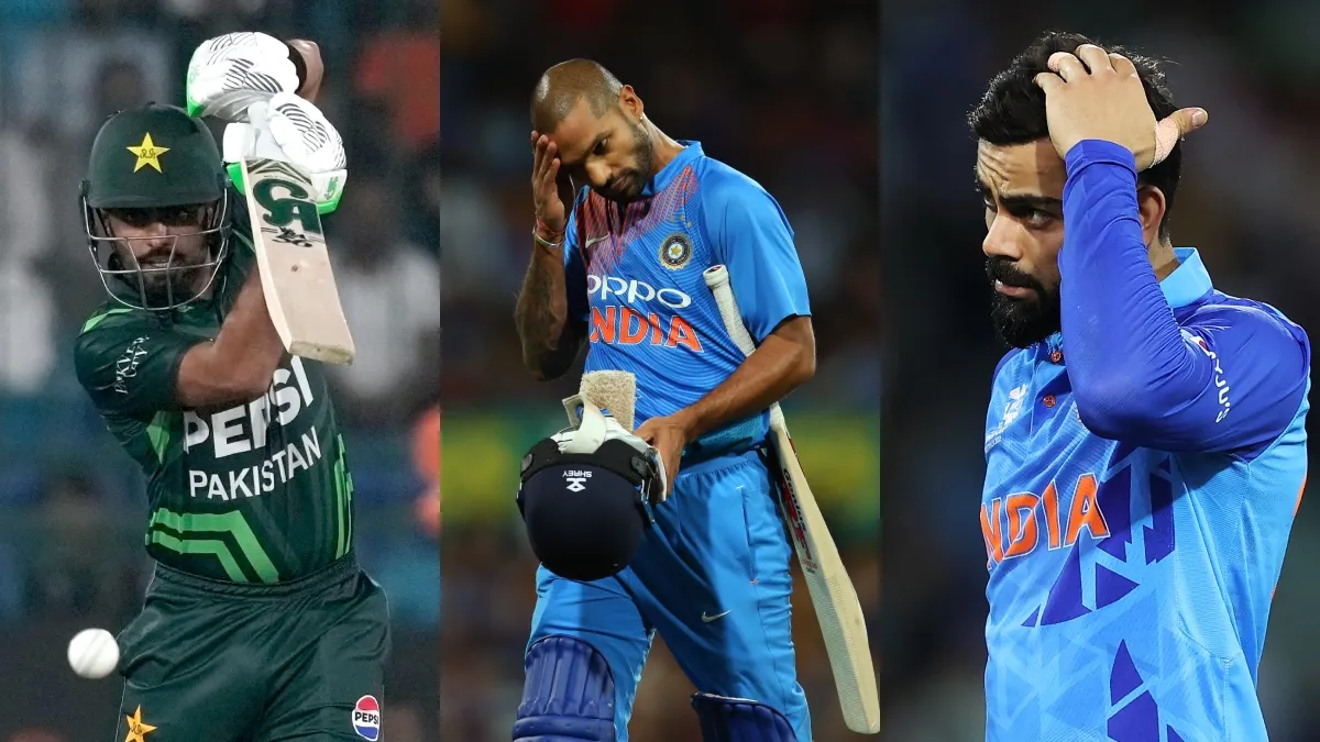 इस बड़े वर्ल्ड रिकॉर्ड के बराबर पहुंचे बाबर आजम, कोहली और धवन जैसे बल्लेबाज भी हो गए पीछे बाबर आजम, शिखर धवन और विराट कोहली- India TV Hindi