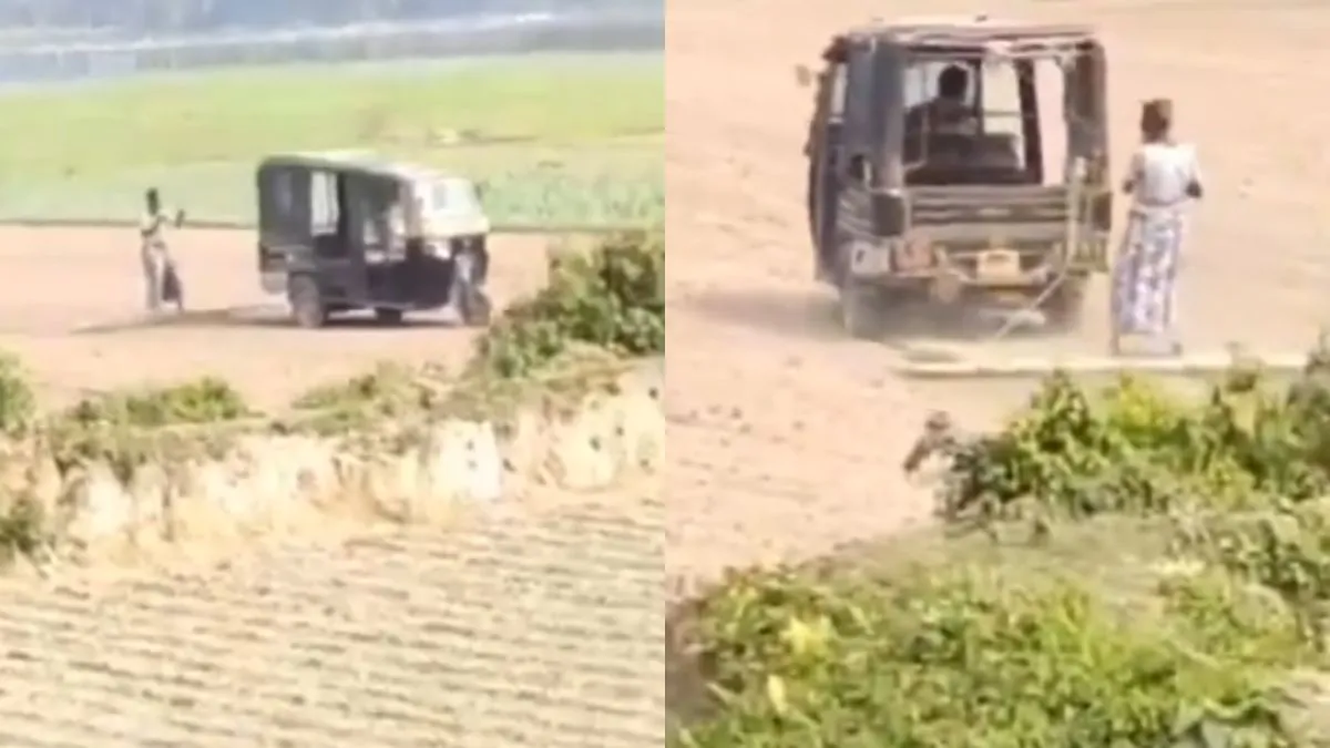 इस टेक्निक को देख ट्रैक्टर बनाने वाले अपना माथा पकड़ लेंगे, आप भी देखिए वायरल Video वायरल वीडियो का स्क्रीनशॉट- India TV Hindi