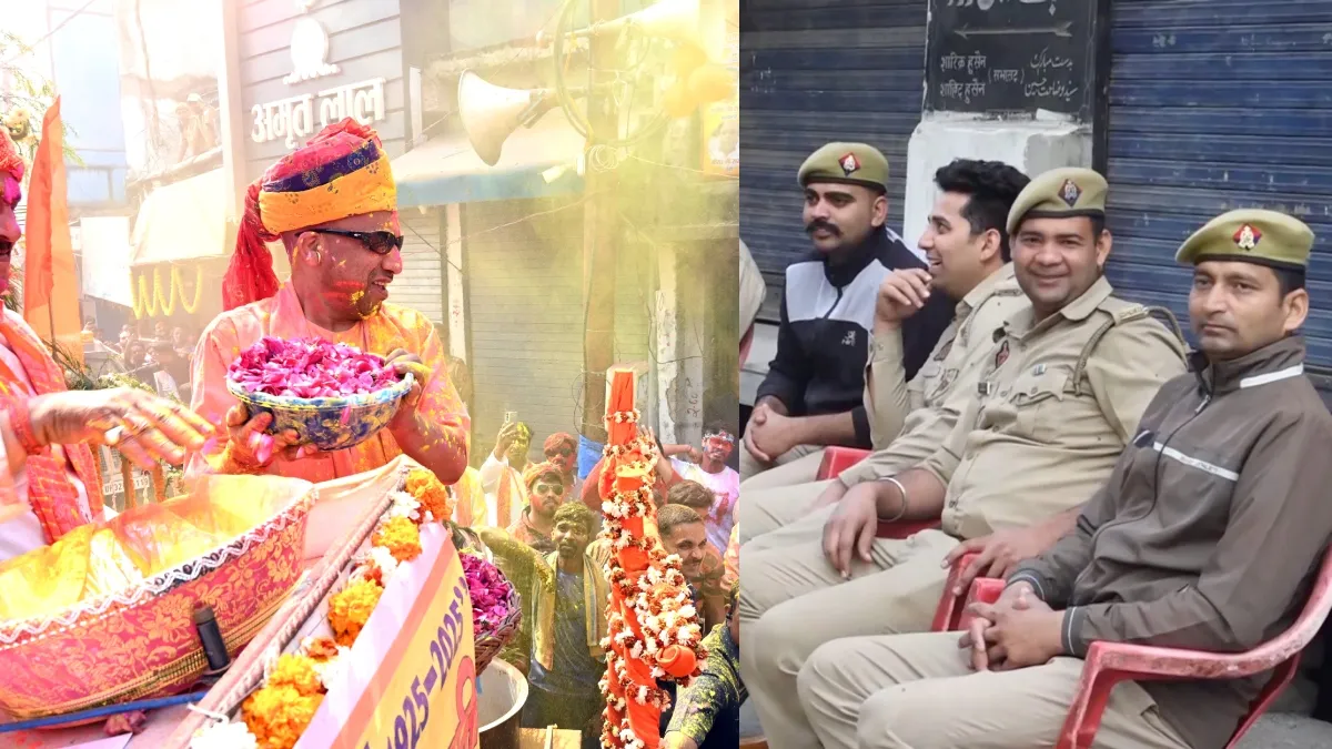 देशभर में होली के साथ अदा हुई जुमे की नमाज, सांप्रदायिक सद्भाव की अद्भुत मिसाल, हिंसा की कोई घटना नहीं सीएम योगी मना रहे होली।- India TV Hindi