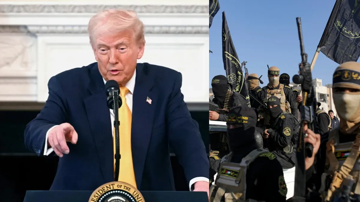 डोनाल्ड ट्रंप ने हमास को दी आखिरी चेतावनी, बोले- 'बंधकों को रिहा करो वरना तुम्हारा काम खत्म' डोनाल्ड ट्रंप ने हमास को दी चेतावनी।- India TV Hindi