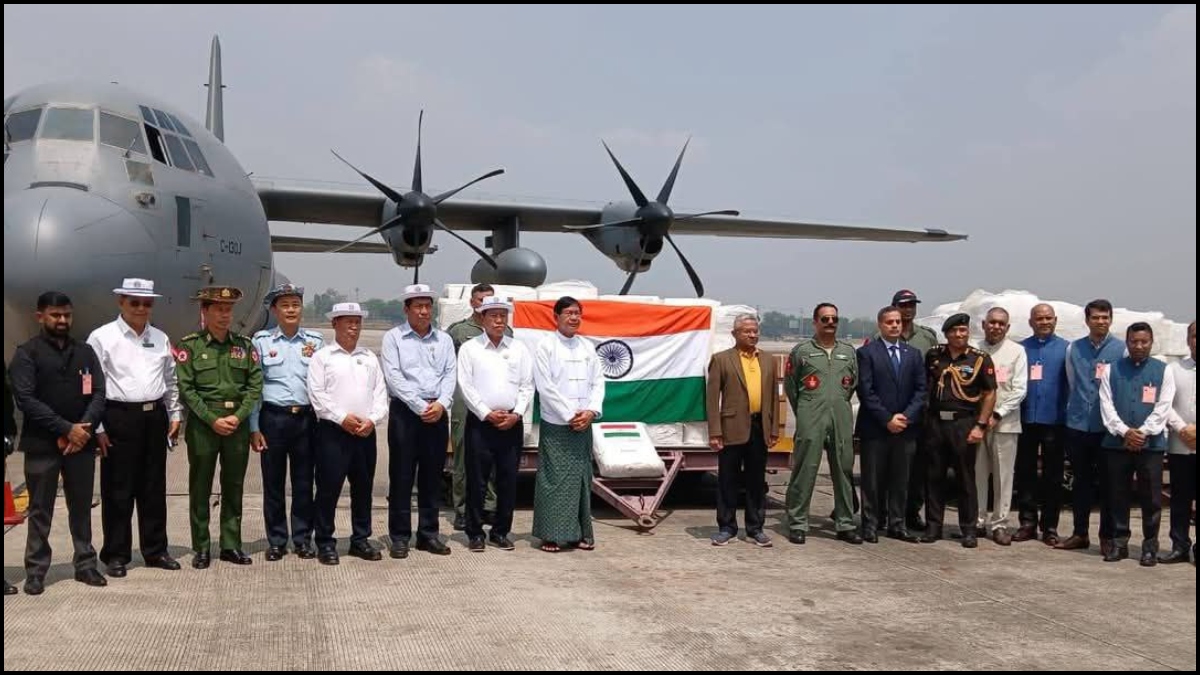 भारत से मानवीय मदद का पहला जत्था म्यांमार पहुंचा, 60 बेड का चिकित्सा केंद्र बनाएगा भारतीय दल
