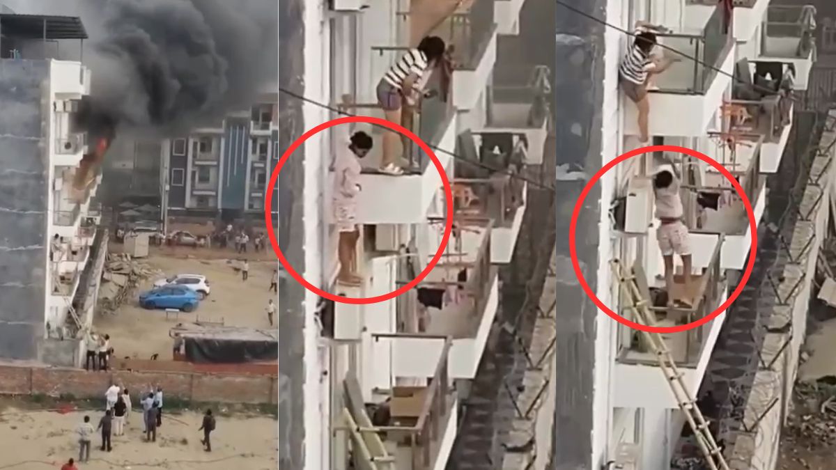 गर्ल्स हॉस्टल के AC में हुआ धमाका, आग लगने से 160 छात्राएं अंदर फंसी; खिड़की से कूदती दिखीं लड़कियां