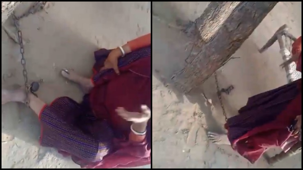 विधवा सास के साथ बहू ने की बर्बरता, जंजीरों से बांधकर पिटाई की और भूखा भी रखा, देखें VIDEO