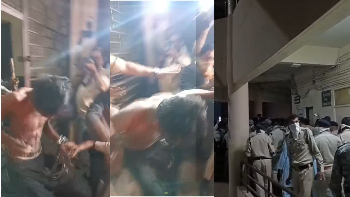 VIDEO: प्राइवेट कॉलेज की छात्राओं का अश्लील वीडियो बनाकर किया यौन शोषण, कोर्ट में आए तीनों आरोपियों को वकीलों ने जमकर पीटा