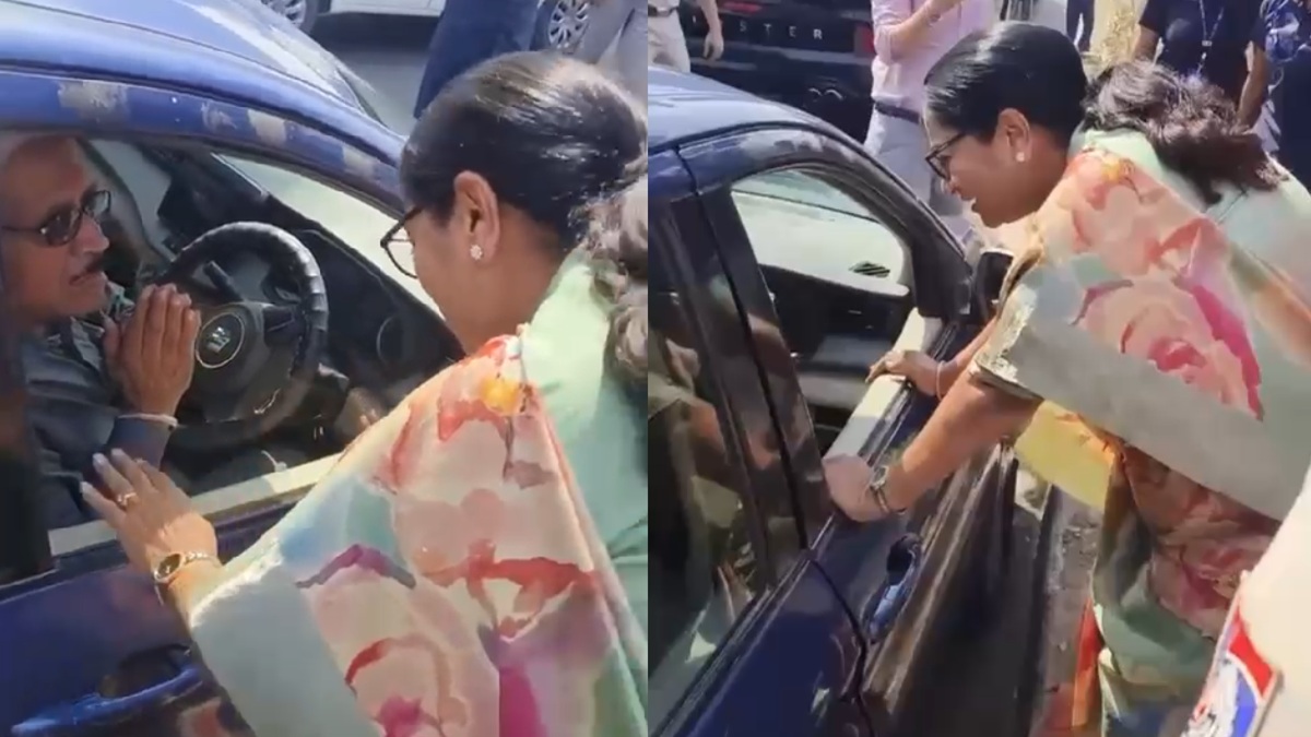 VIDEO: कार के अंदर से सड़क पर रोटी फेंक रहा था शख्स, ये देखते ही सीएम रेखा ने रोका अपना काफिला, जानिए फिर क्या कहा?