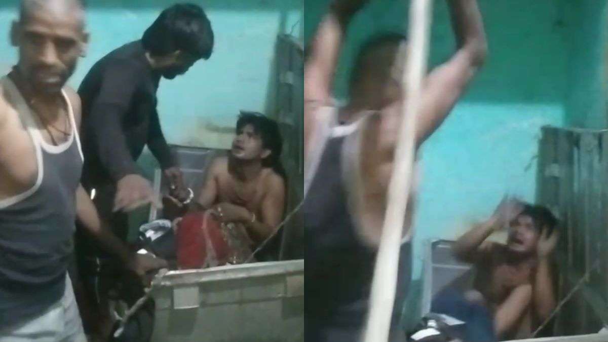 VIDEO: अर्ध नग्न अवस्था में शादीशुदा प्रेमिका के साथ कमरे में था युवक, घरवालों के आते ही संदूक में छुपा, पोल खुली तो खूब हुई धुनाई