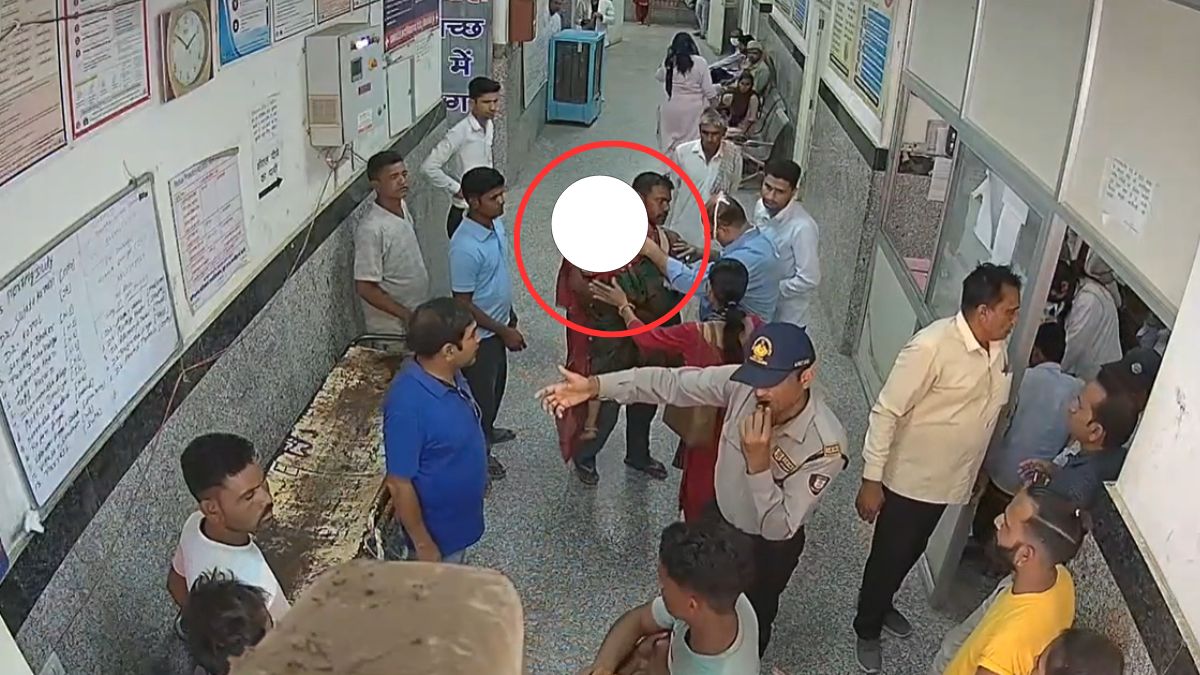 राजस्थान: पत्नी के शव को कंधे पर लेकर हॉस्पिटल में घूमता रहा पति, सामने आया CCTV