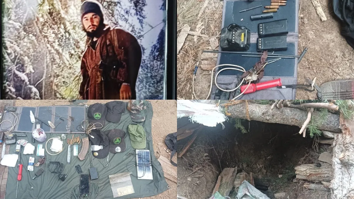 सीक्रेट रास्ता, सोलर पैनल, वाई-फाई, GPS... किश्तवाड़ में मारे गए आतंकियों के ठिकाने से चौंकाने वाले खुलासे मारे गए आतंकियों के ठिकाने से बरामद हुए सामान- India TV Hindi
