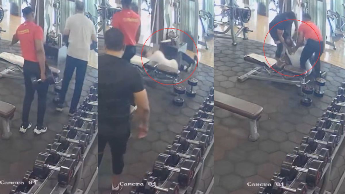 जिम में अचानक बेहोश होकर गिरा शख्स, CPR के बाद भी नहीं बची जान; सामने आया CCTV फुटेज