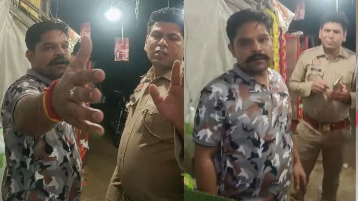 ‘खोपड़ी में सुराख कर दूंगा’, दबंग सिपाही ने दुकानदार को दी धमकी; वायरल हुआ Video