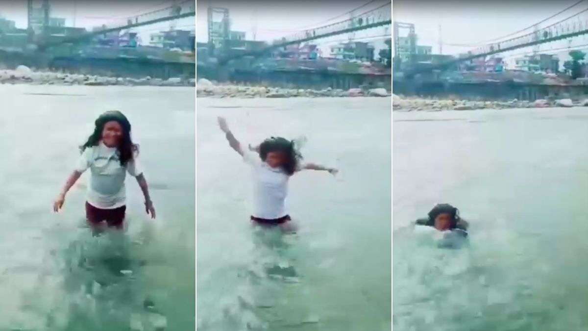 मम्मी-मम्मी चीखती रही मासूम, Reel के चक्कर में गंगा में बह गई महिला; 16 सेकंड का VIDEO रोंगटे खड़े कर देगा