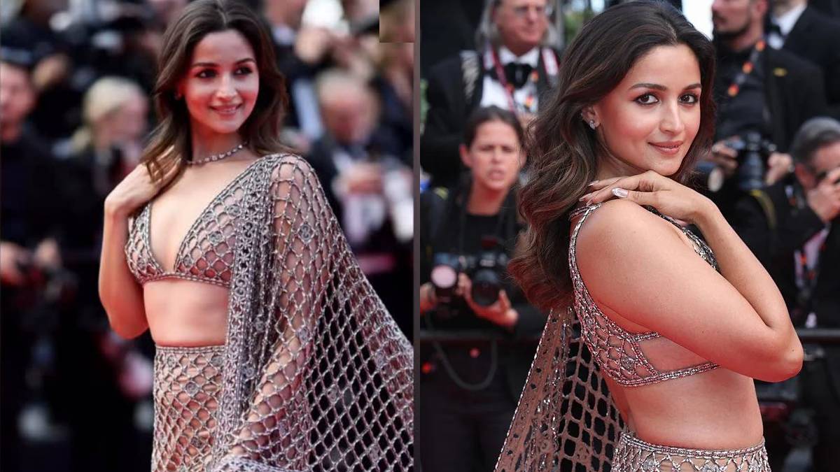 Cannes की क्लोजिंग सेरेमनी में आलिया का जलवा, क्रिस्टल से बनी साड़ी पहन छाईं एक्ट्रेस