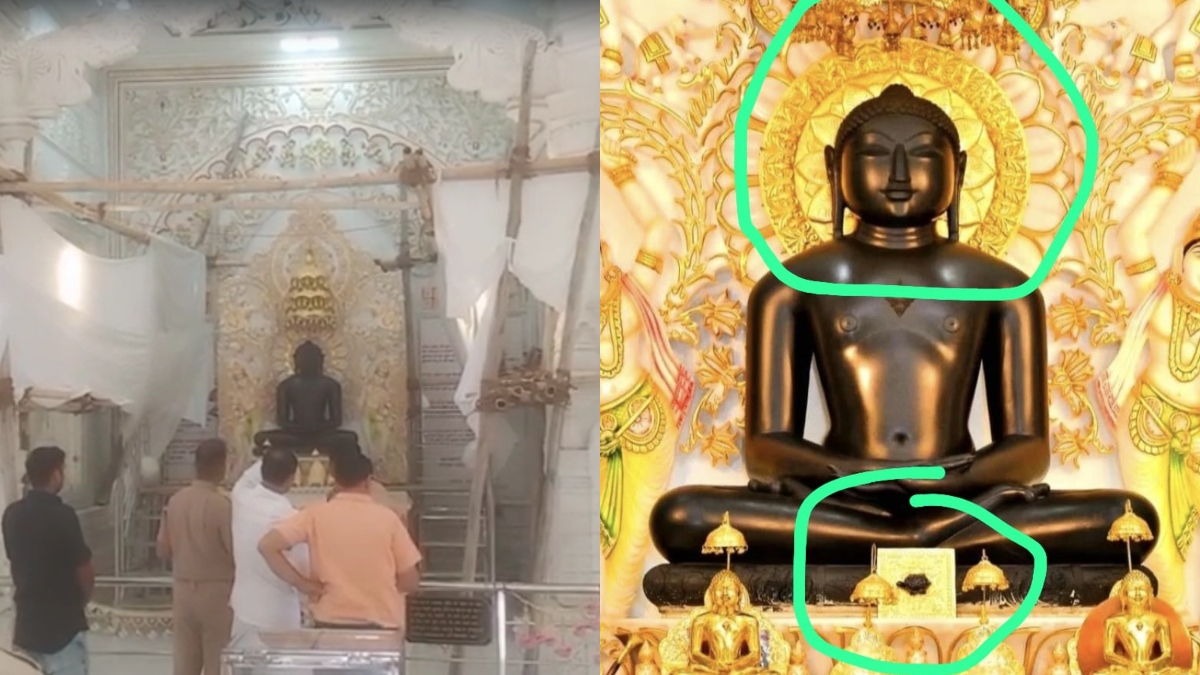 भीलवाड़ा: दुपट्टे के सहारे 1 करोड़ से ज्यादा की चोरी, जैन मंदिर से भगवान के गहने चुराए, CCTV में कैद हुई घटना