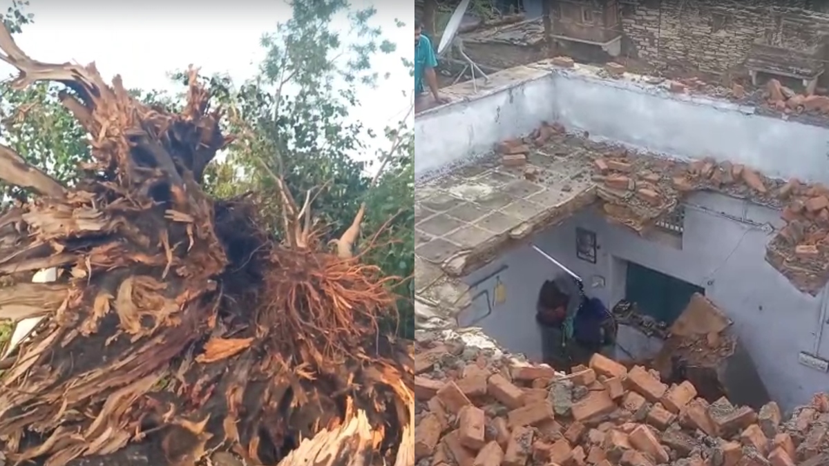 राजस्थान में भीषण गर्मी के बीच आंधी-तूफान का कहर, झालावाड़ में पेड़ गिरे-घर टूटे, मां और बेटी घायल राजस्थान में भीषण गर्मी के बीच आंधी-तूफान का कहर, झालावाड़ में पेड़ गिरे-घर टूटे, मां और बेटी घायल