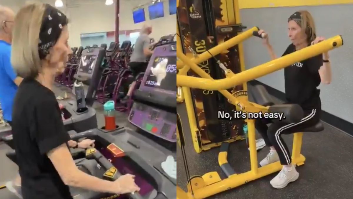 GYM में पसीना बहाते दिखीं 93 साल की दादी, टफ एक्सरसाइज से दी उम्र को मात