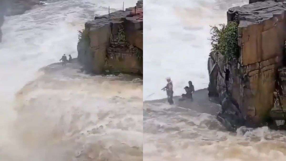 ‘लगता है इन लोगों का खुद की जिंदगी से मोह भंग हो गया है’, मौत की चौखट पर खड़े होकर मछली मारते दिखे 3 युवक