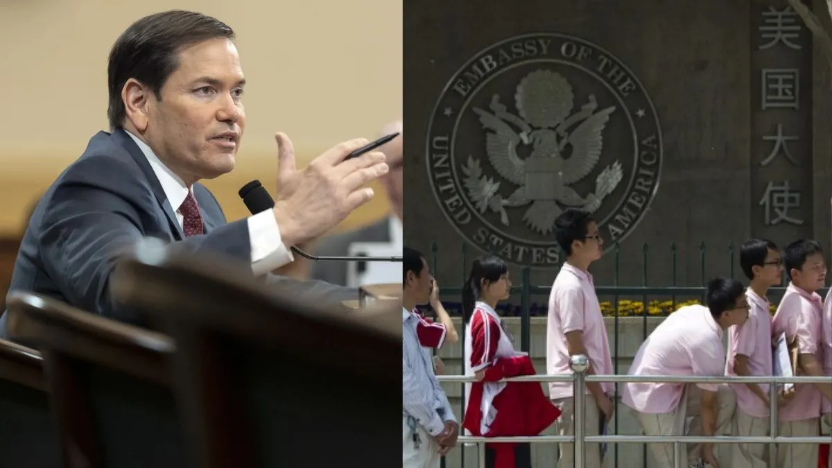 USA ने क्यों की चीनी छात्रों के वीजा में बंपर कटौती?..जिस पर भड़का चीन; ट्रेड डील के बाद क्या फिर बिगड़ेंगे रिश्ते? मार्को रूबियो, अमेरिका के विदेश मंत्री (बाएं) और चीनी छात्र (दाएं)- India TV Hindi