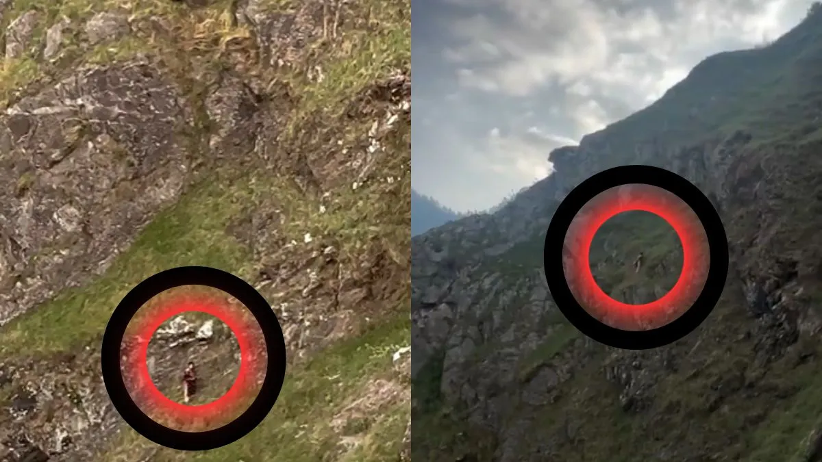 पहाड़ चढ़ती महिला- India TV Hindi