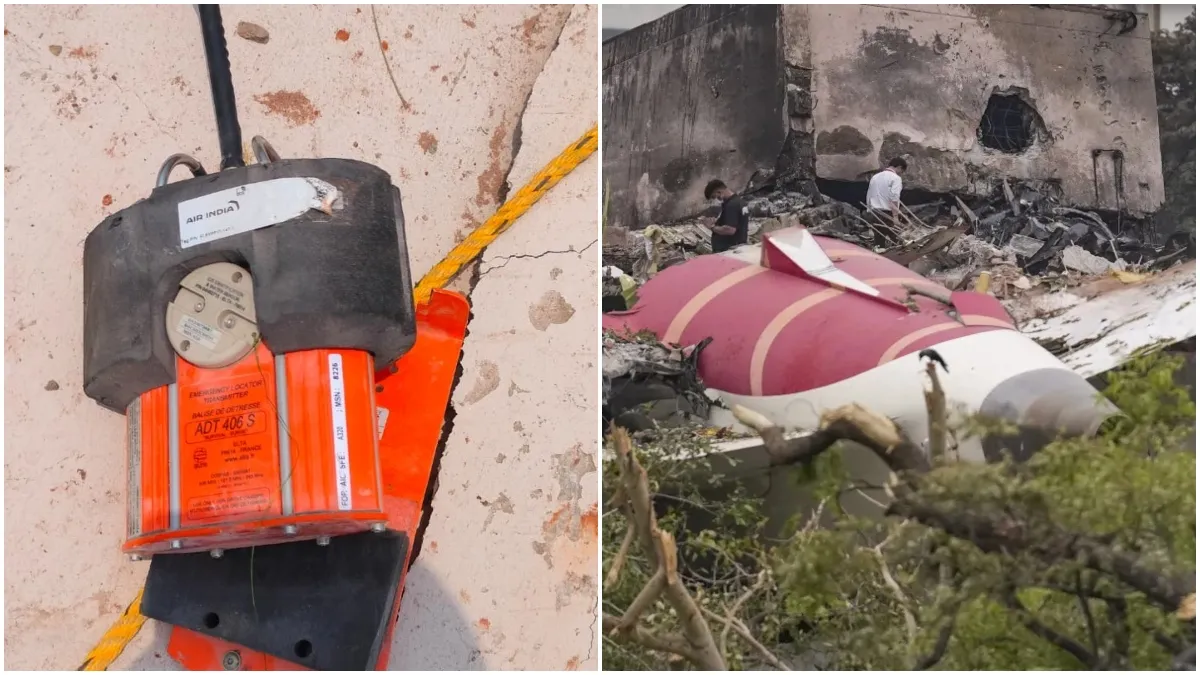 Ahmedabad Plane Crash LIVE: एयर इंडिया के विमान का 'ब्लैक बॉक्स' मिला, हादसे की जांच हुई तेज विमान का इमरजेंसी लोकेटर ट्रांसमीटर बरामद।- India TV Hindi