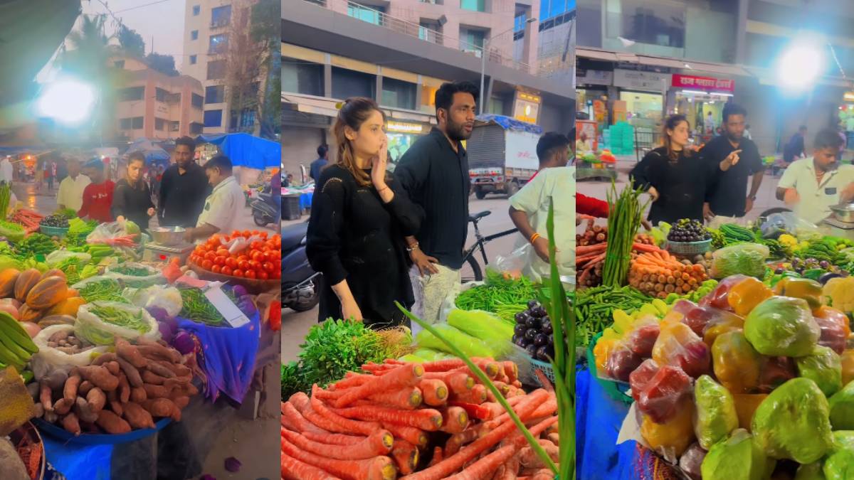 ठेले से एक्ट्रेस ने खरीदी सब्जी, साथ खड़ा था करोड़पति हस्बैंड