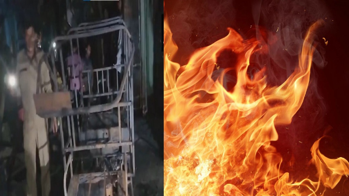 दिल्ली में देर रात लगी भीषण आग, दो लोगों की हुई मौत, दो ई-रिक्शा और एक बाइक भी जलकर राख