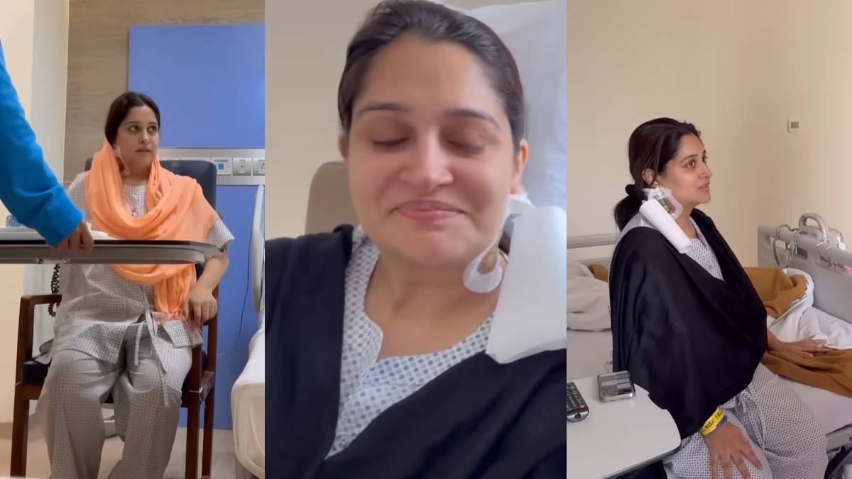 गले पर बैंडेज, फफक-फफक कर रोईं दीपिका कक्कड़, कैंसर की सर्जरी के बाद हुईं लाचार