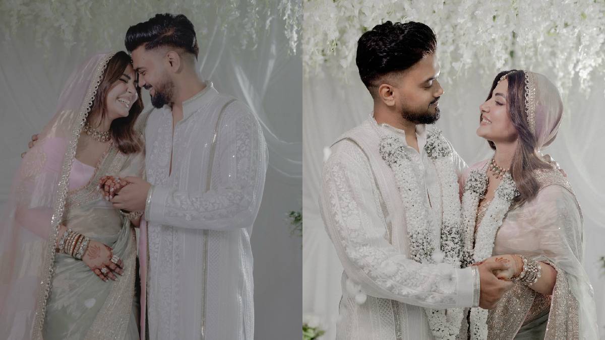 हिना खान ने की अपने सपनों के राजकुमार से शादी, साड़ी से ज्वेलरी तक में थी खास चमक