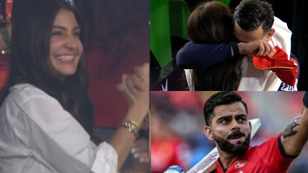 कभी नहीं देखा होगा अनुष्का का ऐसा चेहरा, RCB की जीत पर चहकीं मिसेज कोहली