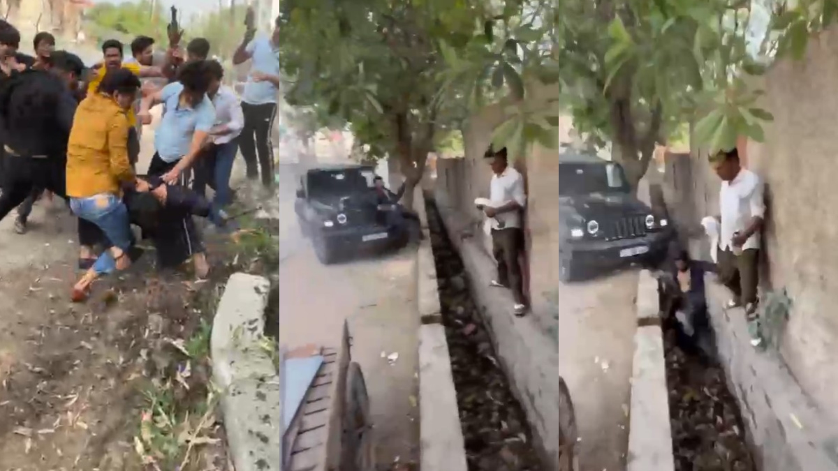 नोएडा में गुंडागर्दी की इंतहा…, युवक से मारपीट के बाद उसे थार से उड़ाया, देखें खौफनाक Video