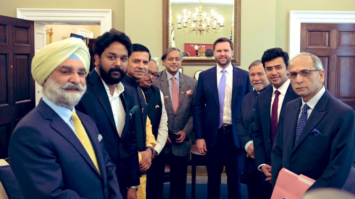 अमेरिका में जेडी वेंस से मिला शशि थरूर के नेतृत्व वाला डेलिगेशन, आतंकवाद के मुद्दे पर हुई गहन चर्चा