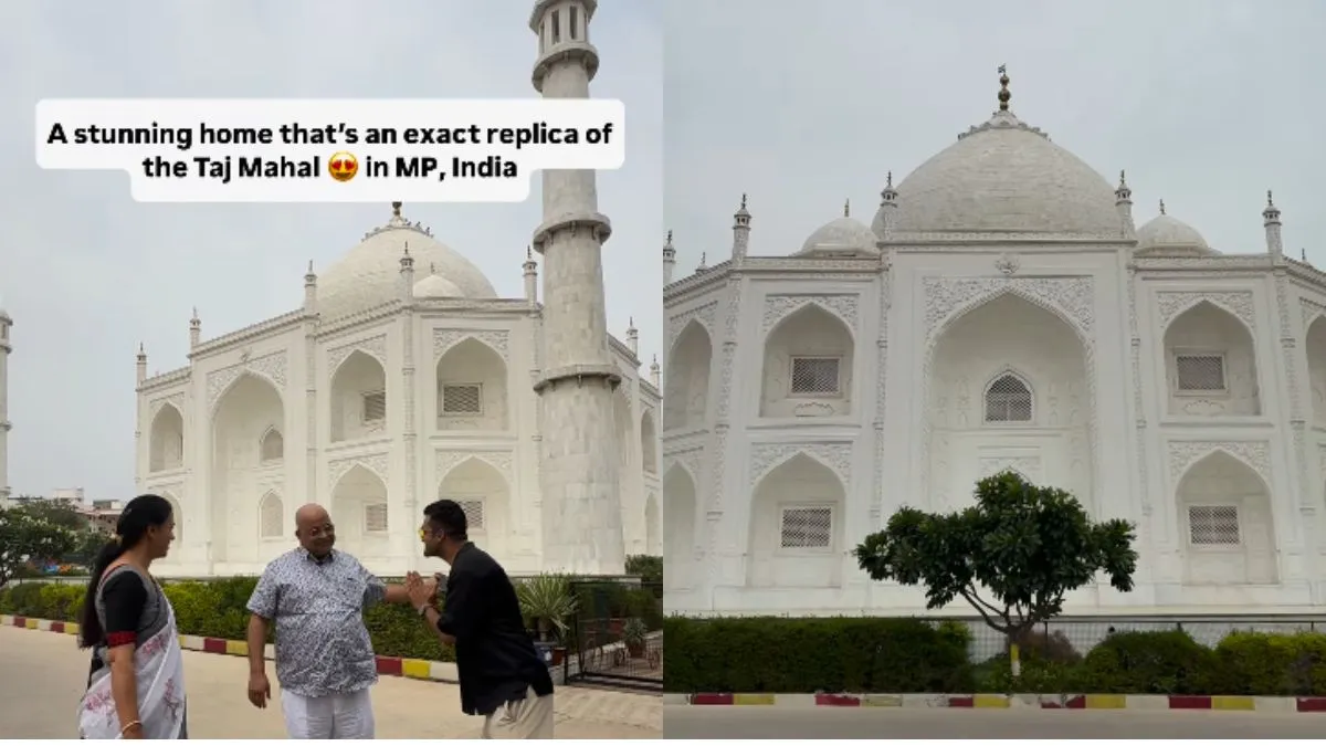 मिलिए आज के शाहजहां से जिन्होंने अपनी पत्नी के लिए बनवा दिया ताजमहल जैसा 4 BHK घर ताजमहल जैसा दिखने वाला घर- India TV Hindi