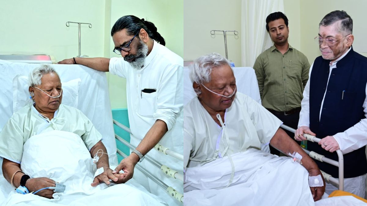 लोकसभा के पूर्व डिप्टी स्पीकर करिया मुंडा की बिगड़ी तबीयत, अस्पताल में मिलने पहुंचे सीएम सोरेन और राज्यपाल गंगवार