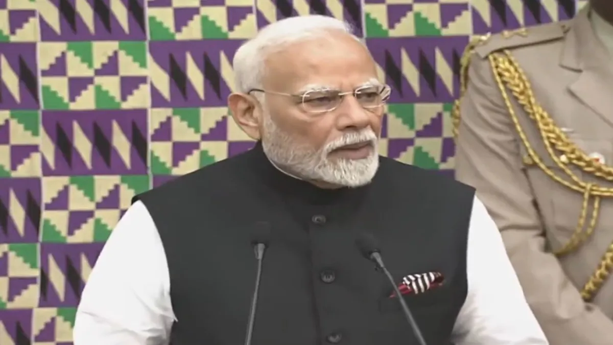'लोकतंत्र एक सिस्टम नहीं संस्कार है', जानें घाना की संसद में आतंकवाद को लेकर पीएम मोदी ने क्या कहा पीएम मोदी का घाना की...- India TV Hindi