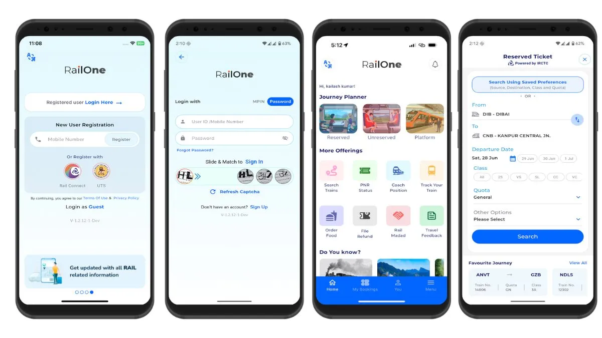 RailOne, RailOne app, RailOne mobile app, RailOne app features, IRCTC Rail Connect, IRCTC Rail Conne- India TV Paisa