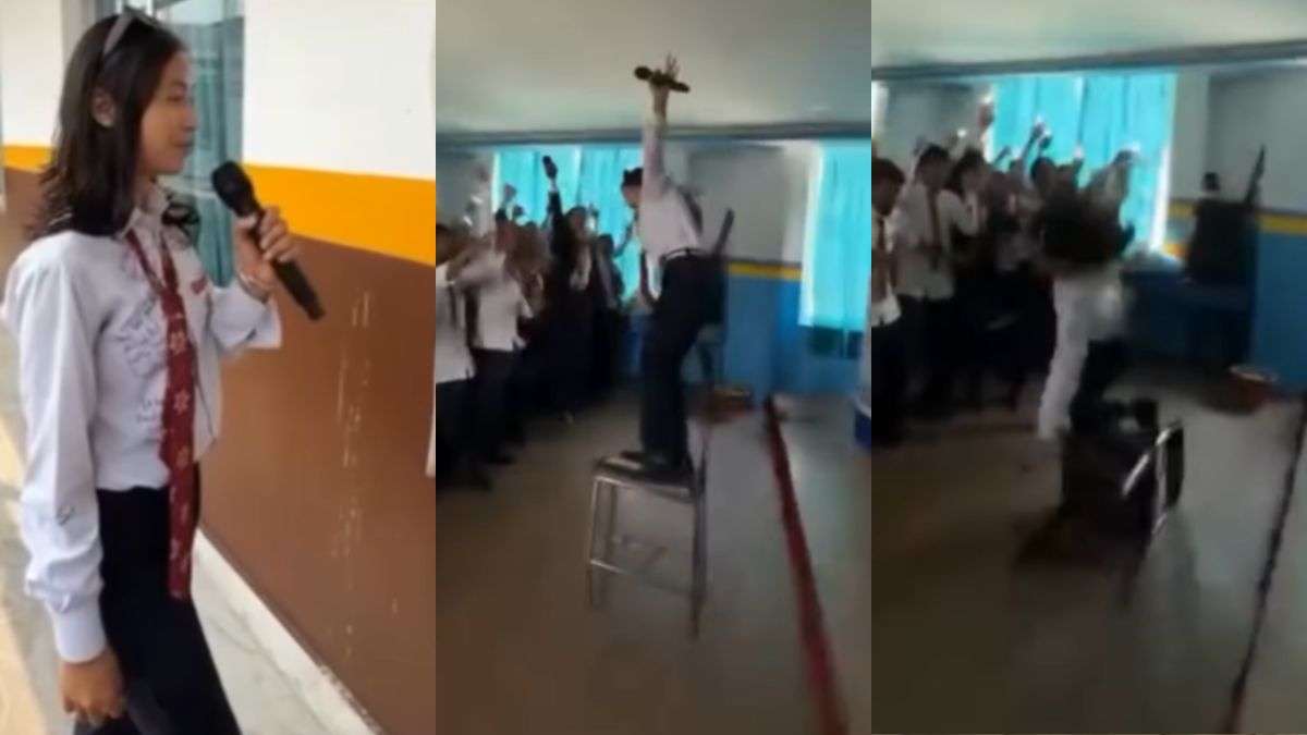 लड़की में कुछ ज्यादा ही जोश था, प्रोग्राम शुरू होने से पहले ही हो गया खत्म, Video देख छूट जाएगी हंसी