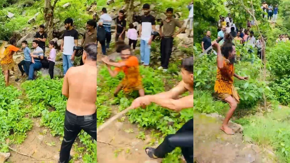 VIDEO: जब शहर के लोगों ने साधु की तपस्या कर दी भंग, लट्ठयुद्ध से बाबा ने युवक को किया परास्त
