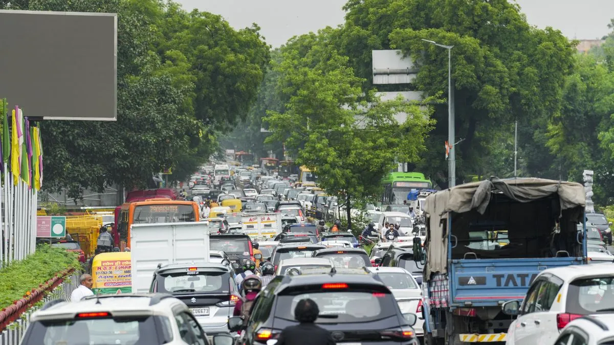 दिल्ली में ट्रैफिक जाम। फाइल फोटो- India TV Hindi