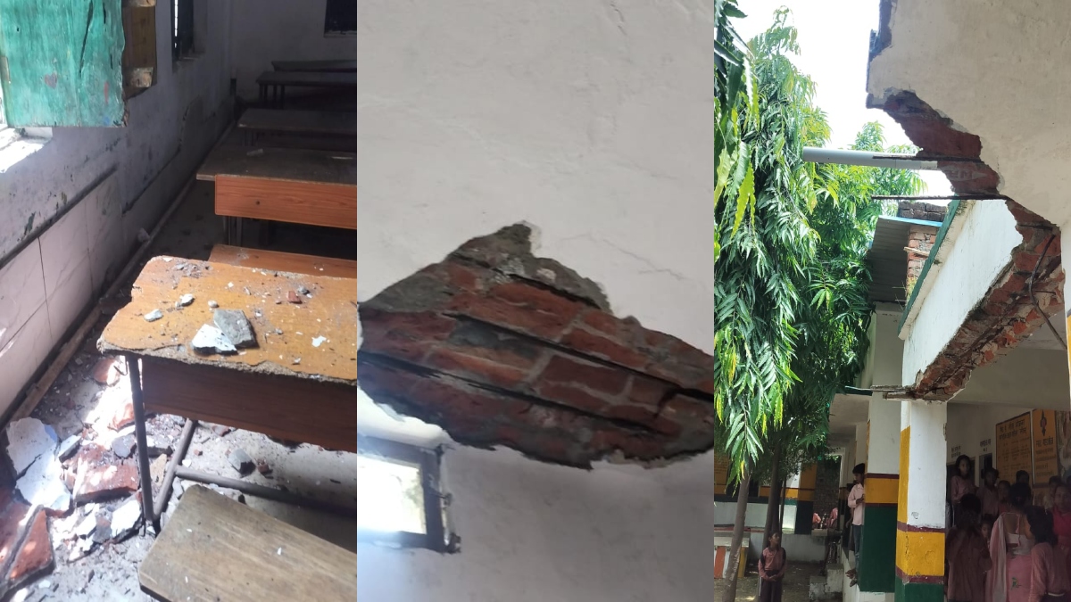 गोरखपुर: सरकारी स्कूल की छत का प्‍लास्‍टर गिरा, एक बच्‍चा गंभीर रूप से घायल, प्राचार्य सस्‍पेंड