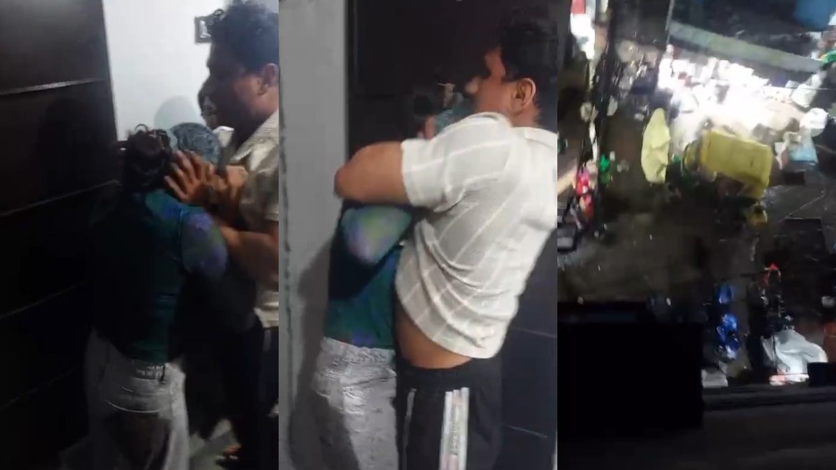 प्रेमी के तीन मंजिला मकान से युवती ने लगाई छलांग, लेकिन किस्मत ने बचा ली जान, देखें Video प्रेमी के तीन मंजिला मकान से युवती ने लगाई छलांग, लेकिन किस्मत ने बचा ली जान, देखें Video