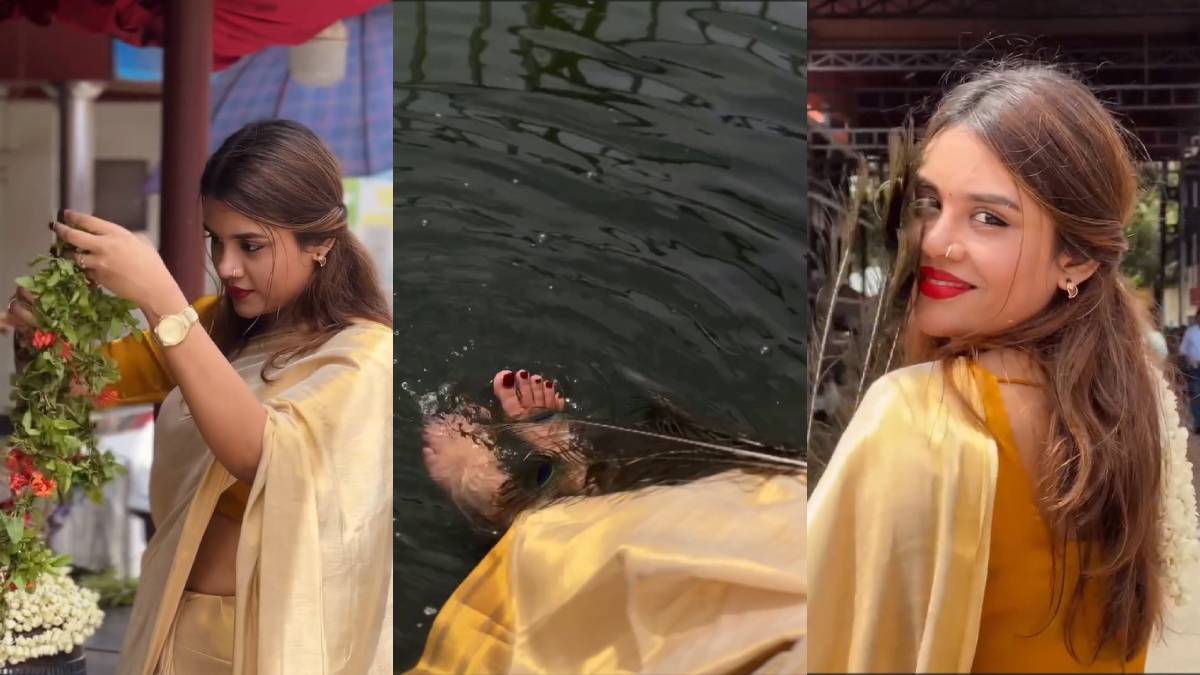 गुरुवायुर मंदिर के पवित्र तालाब में रील बनाकर विवादों में घिरी एक्ट्रेस गुरुवायुर मंदिर के पवित्र तालाब में रील बनाकर विवादों में घिरी एक्ट्रेस