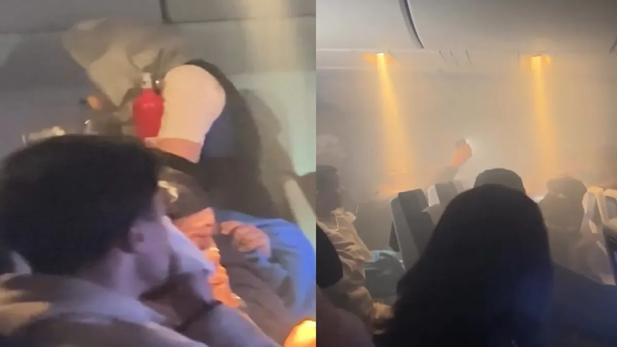 Plane Cabin Smoke After Power Bank Catches Fire- India TV Hindi